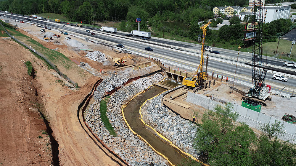 I-85 Northbound Stage 2 Progress