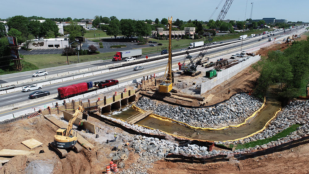 I-85 Northbound Stage 2 Progress