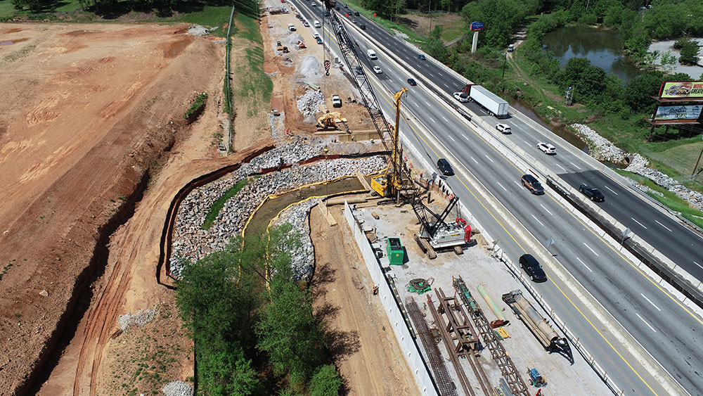 I-85 Northbound Stage 2 Progress