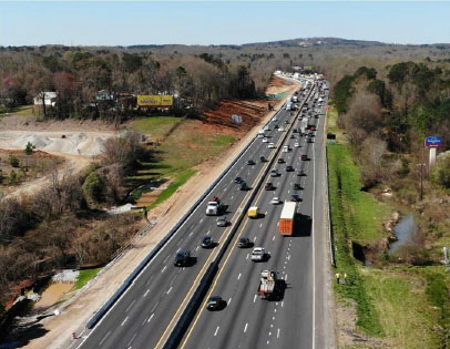 View of I-85