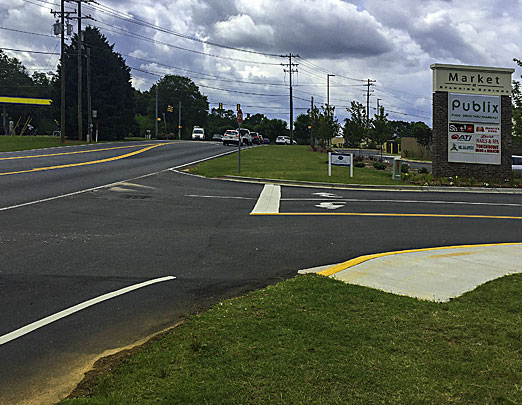 View of East Standing Springs Road project site